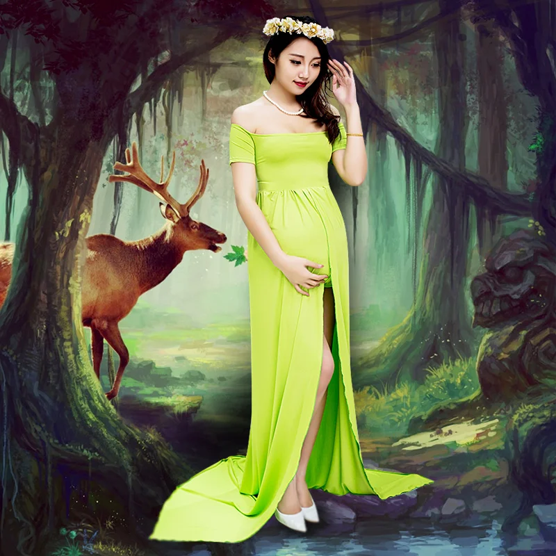 Новинка Реквизит для фотосъемки беременных Одежда Макси платье шифоновое женщин