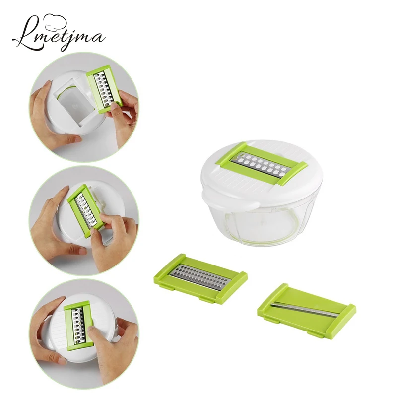 Ручной измельчитель для овощей LMETJMA мощный легко тянущийся ручной слайсер еды