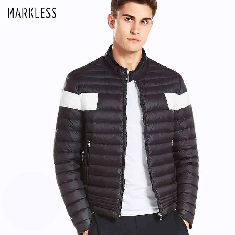 Мужская легкая куртка пуховик Markless Повседневная белая на зиму 2018|jacket brand|jacket