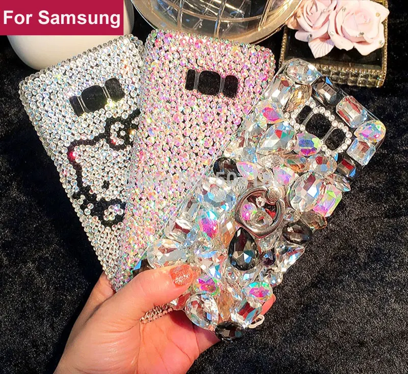 Горный хрусталь Алмазный чехол для Samsung Galaxy J2 J3 J4 J5 J6 J7 J8 2015 2016 2017 2018 премьер 2 плюс