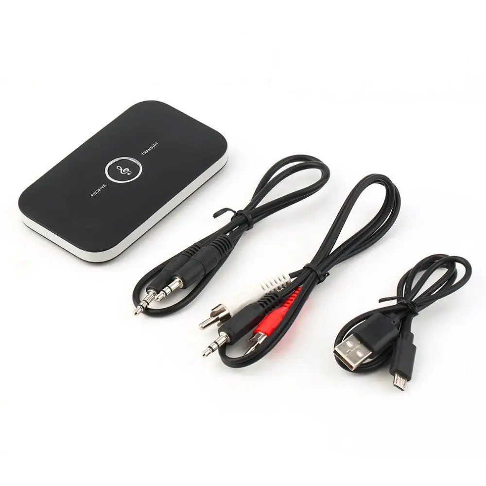 B6 2 в 1 Bluetooth 4,1 передатчик приемник беспроводной A2DP аудио адаптер Aux 3,5 мм аудио плеер для ТВ дома стерео, для мобильного телефона