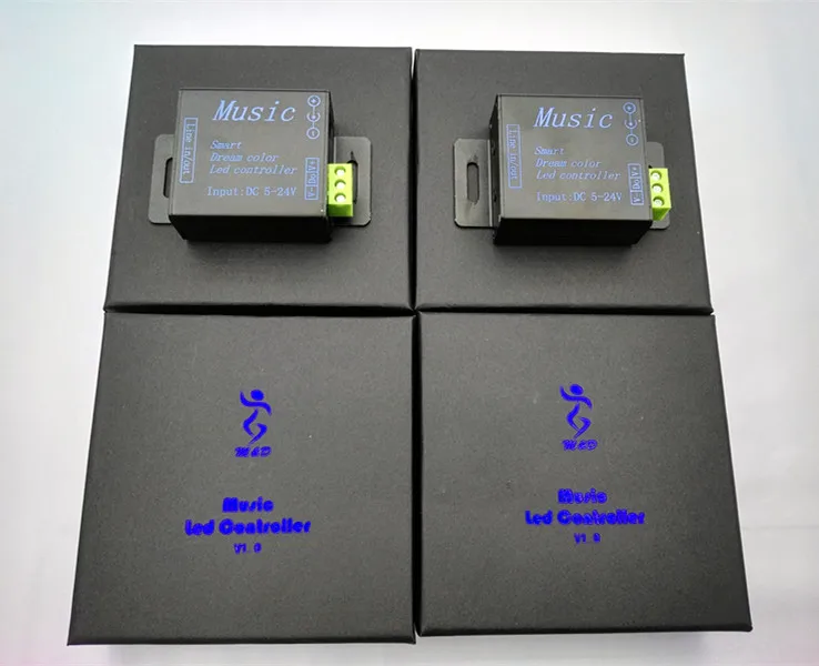 1 шт. DC5V-24V SPI RGB Smart dream цветной музыкальный контроллер для управления 250 пикселей 5050