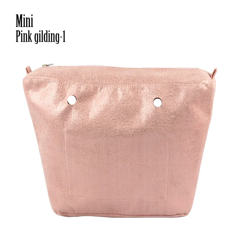 mini pink1 huntfun 1 штука позолоченная водонепроницаемая внутренняя подкладка Obag красочная вставка для классического мини O сумки женские сумки через плечо сумки - Цвет: mini pink1