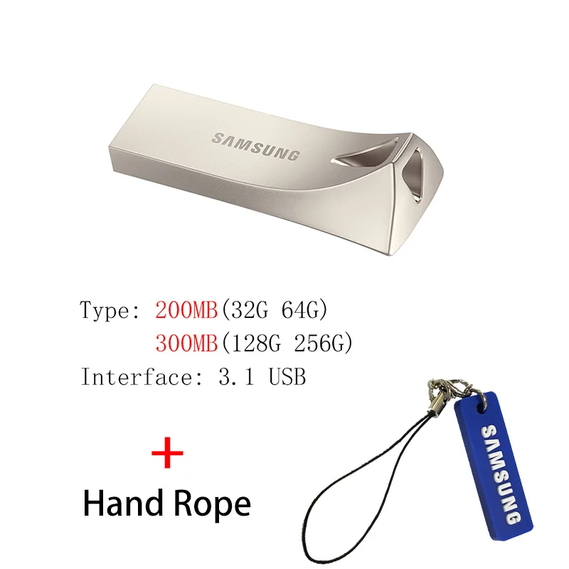 SAMSUNG USB флэш-накопитель 64 Гб/32 128 ГБ флэш-накопитель 128 Гб 64 Гб оперативной памяти, 32 Гб встроенной памяти, 256 GB 300MB Ручка привода 3,1 USB флеш-диск на ключе памяти для телефона - Цвет: BE3 AA