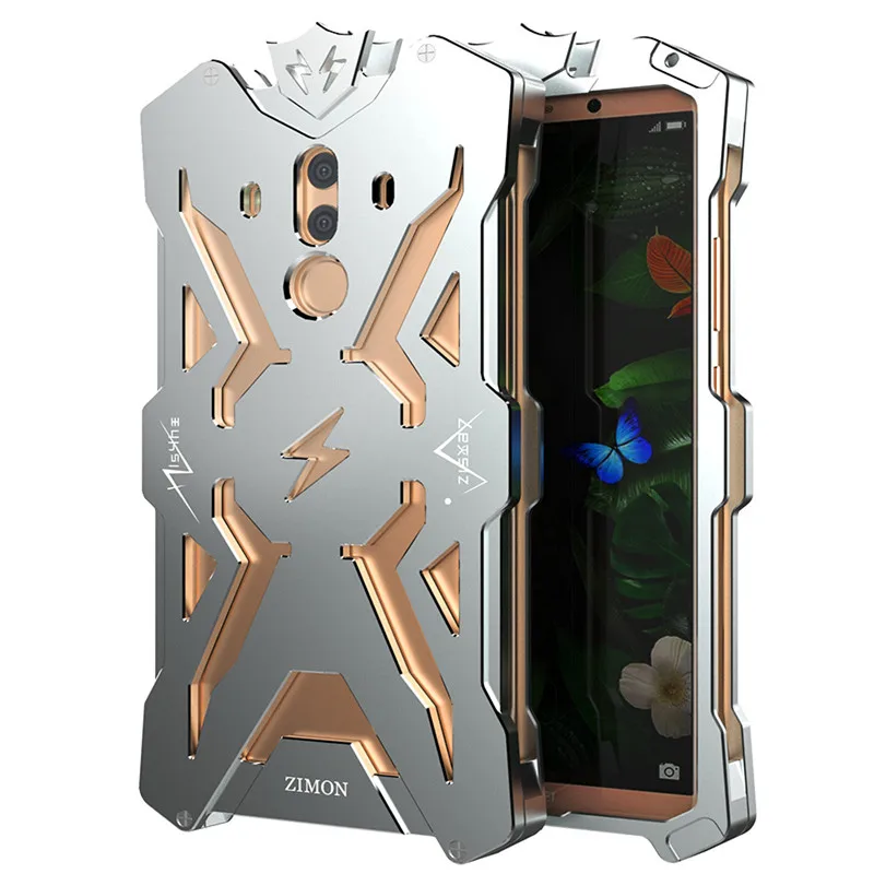 Роскошный чехол для Huawei Mate 20 10 Pro противоударный алюминиевый металлический 3d