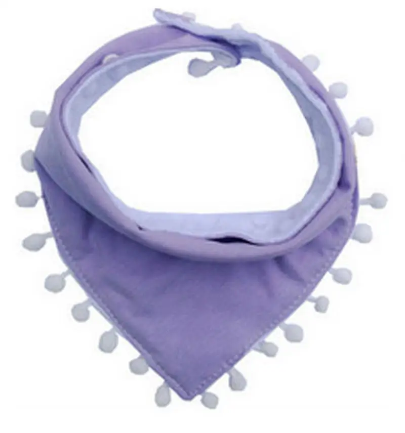 light purple Стильные Детские нагрудники; аксессуары для мальчиков; бандана для новорожденных девочек; хлопковый мягкий шарф с треугольниками для малышей; слюнявчик для младенцев - Цвет: light purple
