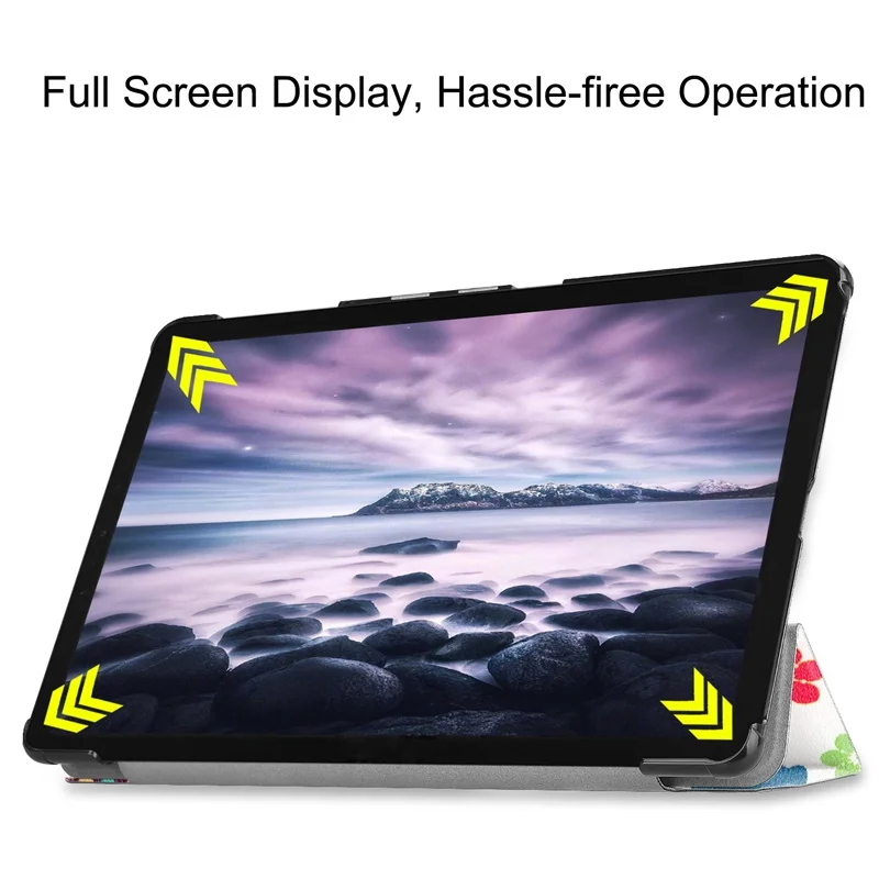 New Printed Case For Samsung Galaxy Tab A2 10.5 T590 T595 Tri-fold Stand Magnetic Cover for 10.5inch | Компьютеры и офис