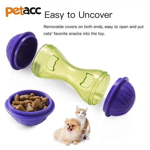 Petacc Pet Dogs кошки Веселая миска игрушечный питатель собака Кормление домашних животных собака стакан с отверстием еда мяч Щенок Домашнее животное тренировка Веселая миска - Цвет: AS PIC