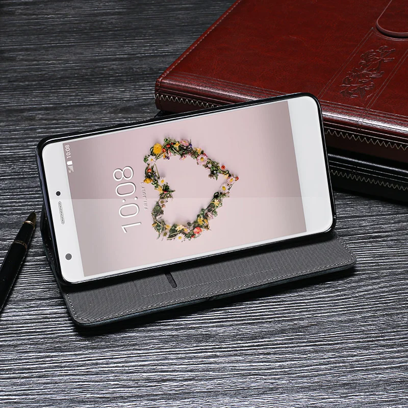 iTien Business Vintage Deluxe Leather Protection Cover Case For ZTE Blade Z10 A601 TPU Silicone Book Stand Etui Wallet |