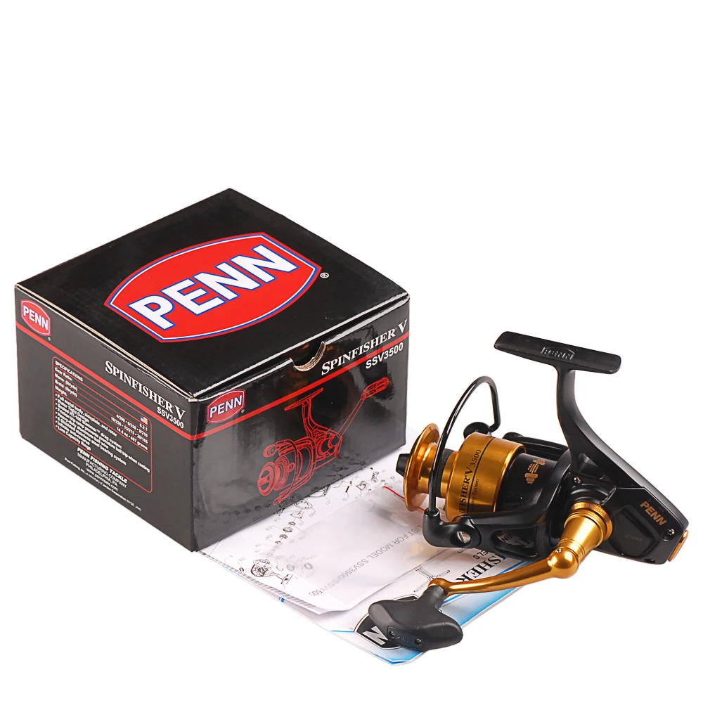 Спиннинговая Рыболовная катушка PENN SPINFISHER V 3500 10500 спиннинговое колесо с