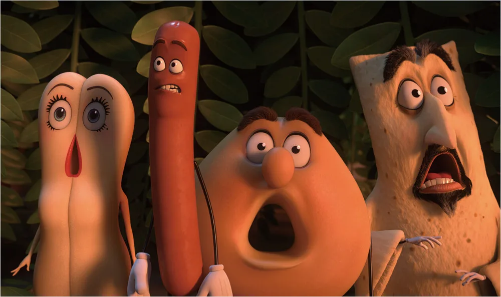Бесплатная shipping23.6 " X40 дюймовый горячая распродажа sausage_party_still_2016 фильм плакат