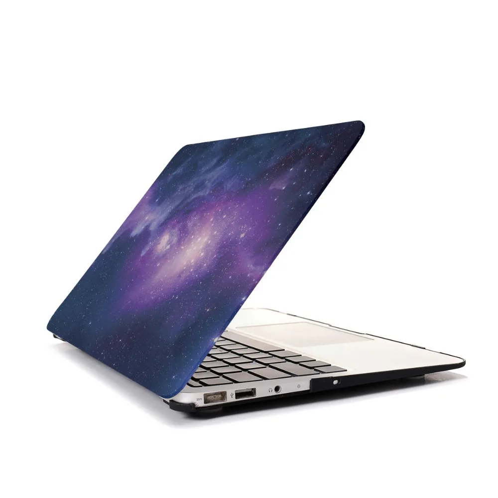 RyGou для MacBook Air 13 Чехол, Galaxy Print пластиковый защелкивающийся чехол s подходит для Mac Book Air 11 13 A1932 A1370 A1465 A1369 A1466 чехол