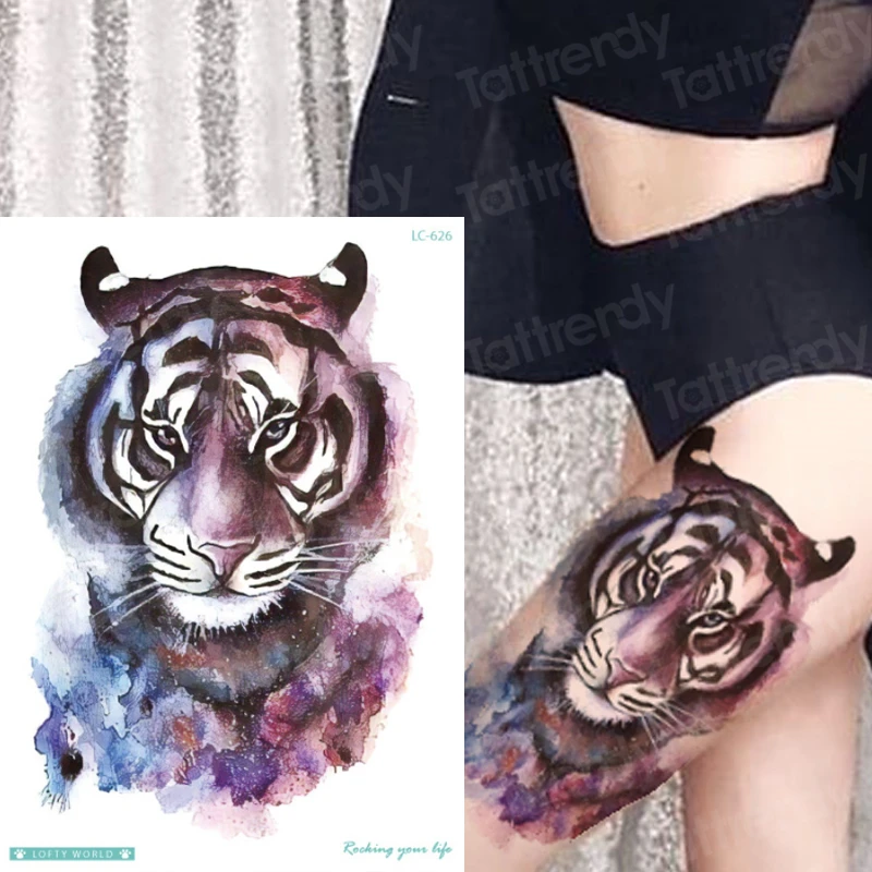 Татуировка Тигр рукав шаблон животные тату для мальчиков сексуальные вещи
