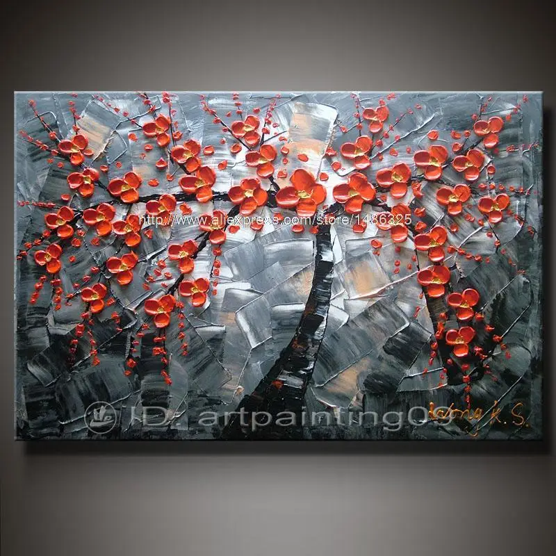 

Wall Painting Abstract Oil Painting Floral POP Knife Art Home Decor Canvas Art Wall Decor Home Decoration Free Shipping