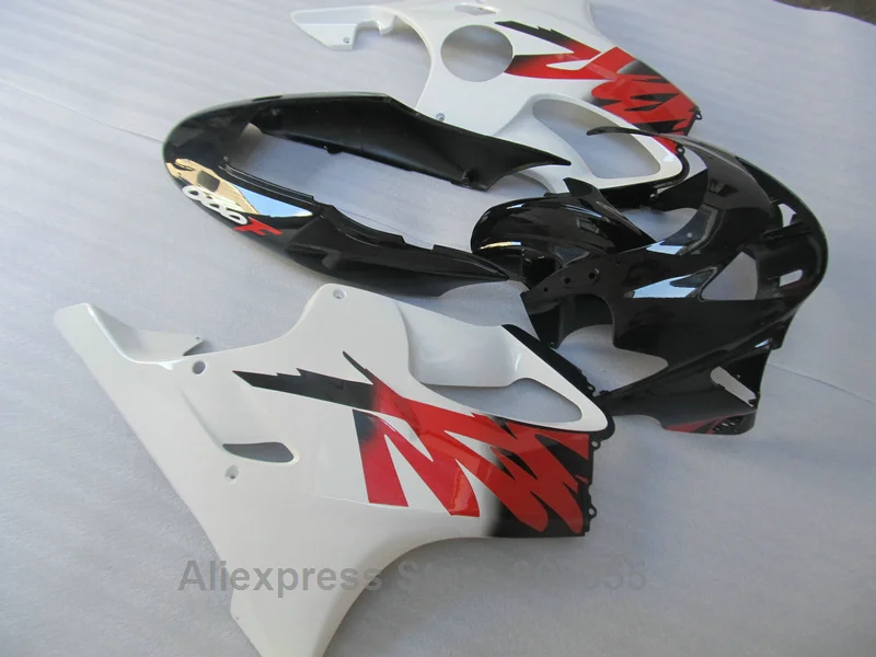 Глянцевая Окрашенные впрыска комплекты для HONDA CBR 600 F4 Обтекатели 1999 2000 (каракули