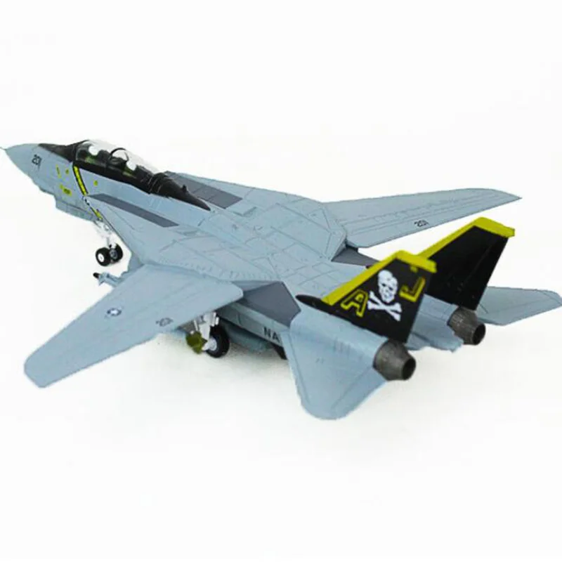 Масштаб 1/100 военная модель игрушки F14 фотокот AJ200 искусственный боец США ВМС армия