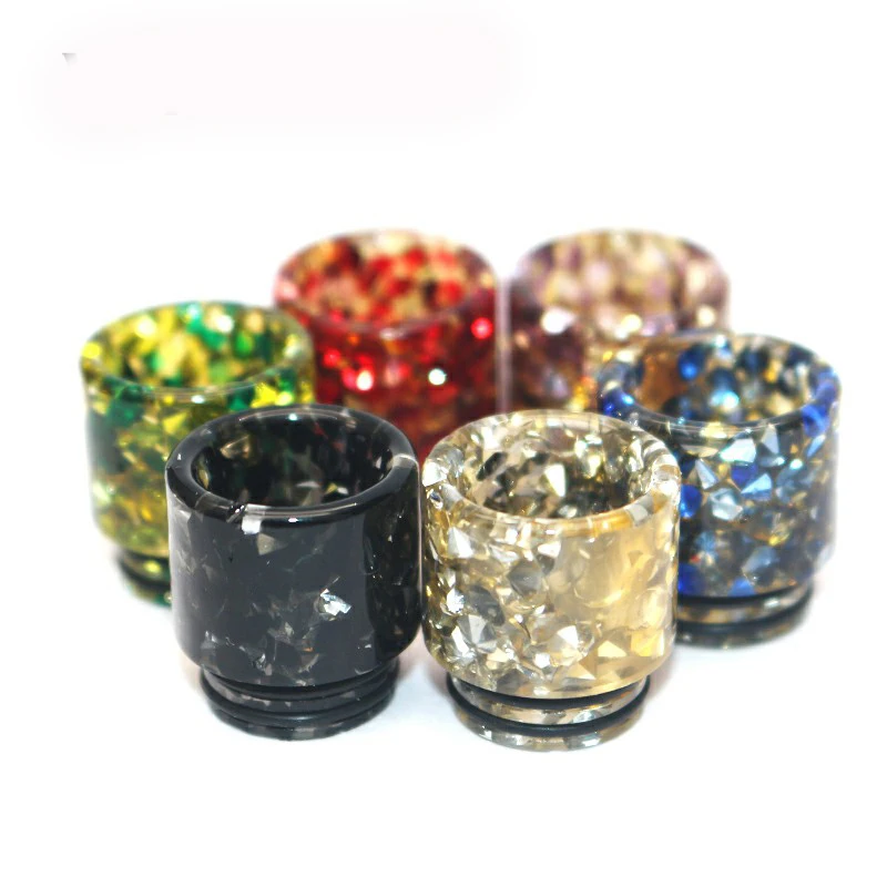

810 Diamond Drip Tip Resin Hybrid Material Drip Tip Suit For SKRR S TANK/ Melo 5 TANK ETC