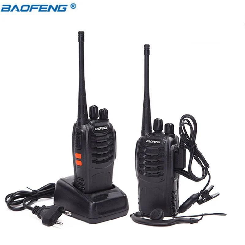 4 шт. Baofeng 5 Вт ручной BF 888S иди и болтай Walkie Talkie двухстороннее Радио bf 888s UHF 400 470 МГц
