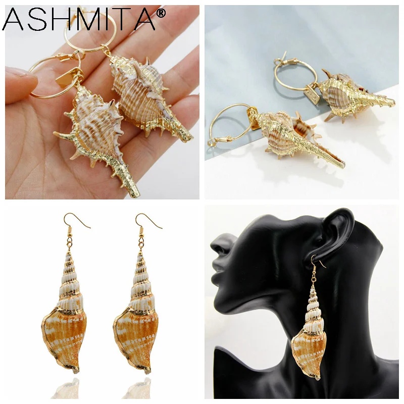 ASHMITA 2019 высокое качество новая мода полые натуральный винт ракушка жемчужное