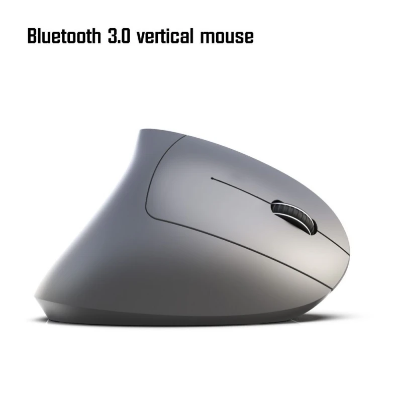 Серый Новинка, Bluetooth, вертикальная мышь, эргономичный дизайн, мыши, 2400 dpi, регулируемая мышь, s, игра, офисные мыши, ПК, ноутбук, аксессуары, оптика - Цвет: Серый
