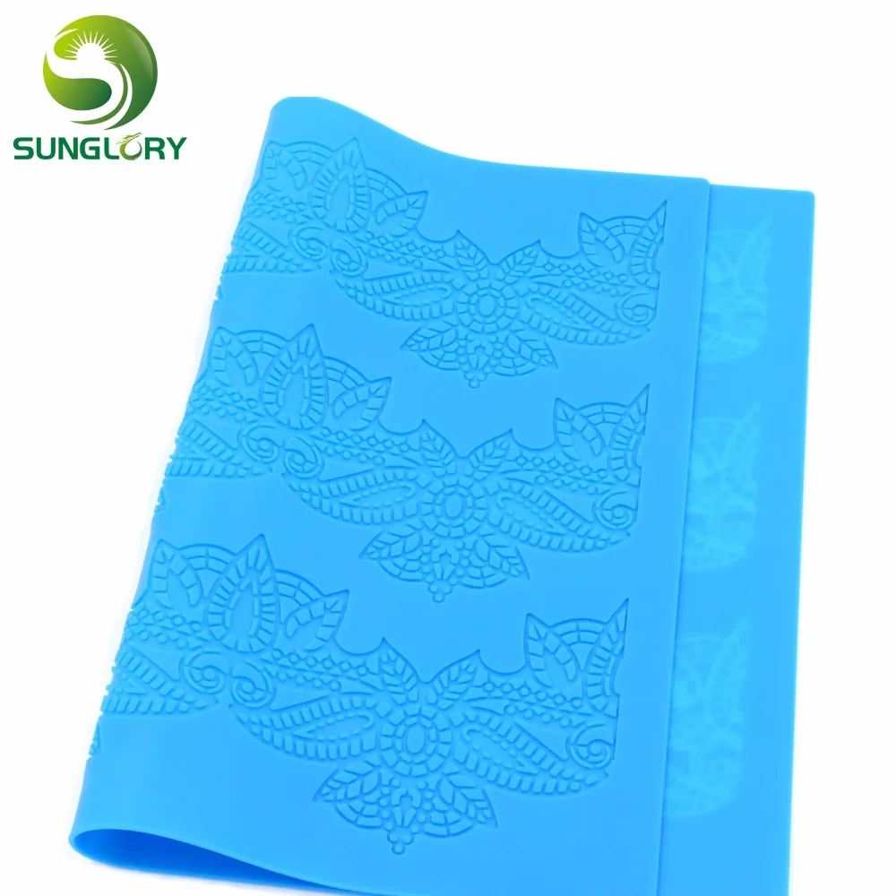 DIY силиконовый кружевной коврик кекс для украшения с помощью сахара инструменты