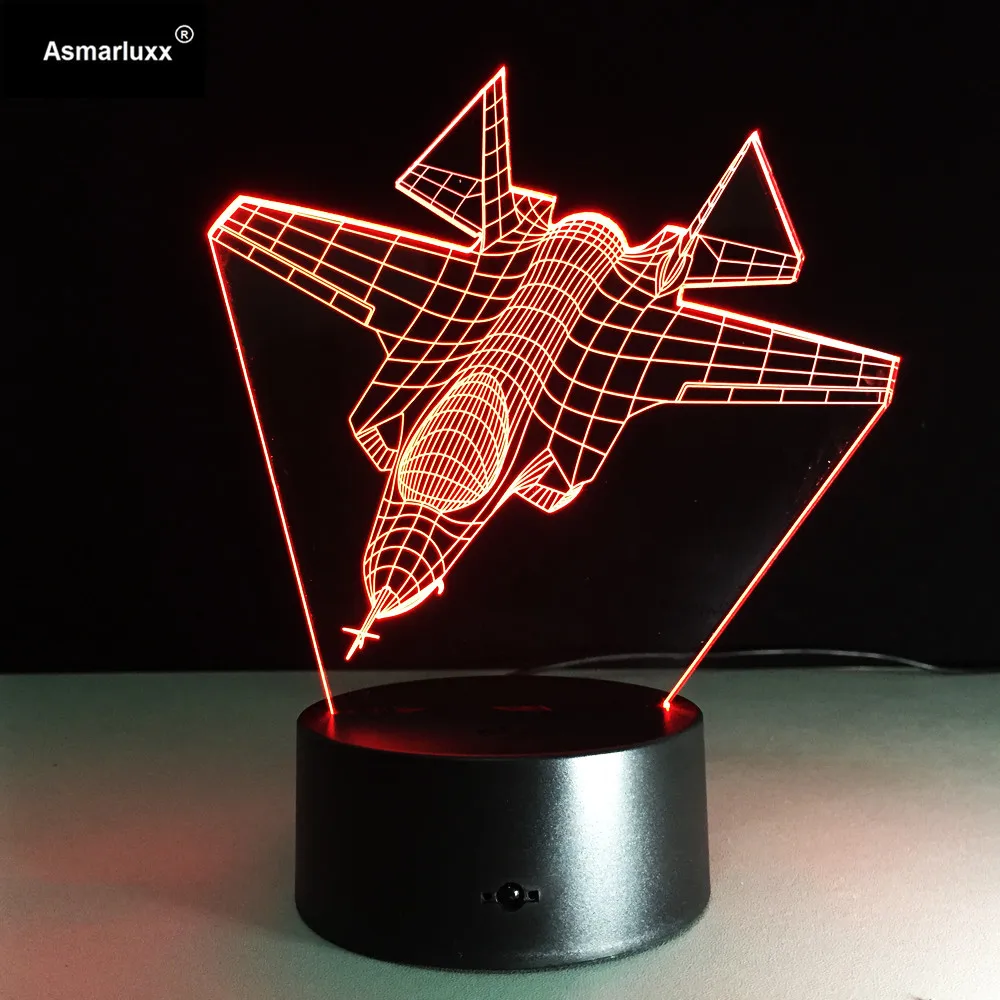 

Детские комплекты одежды с изображением самолета 3D ночной источник света визуальный летательный аппарат броненосец Светодиодная настольн...