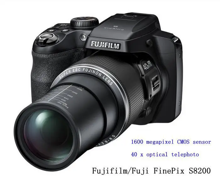 Fujifilm S8200 цифровые зеркальные камеры 16.2 млн. 40 оптический зум кмоп-датчик 1 / 2.3 HD