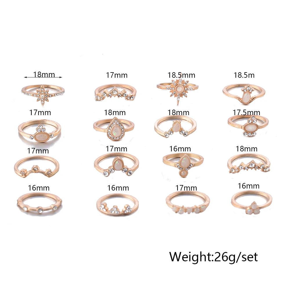 16 шт./компл. для женщин в винтажном стиле драгоценный камень корона с украшением
