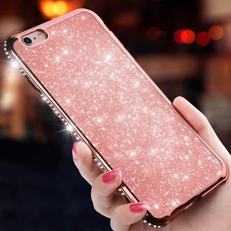 Алмазный чехол для Huawei P20 Lite P20Lite Pro Nova 3 3i Nova3 Nova3i P Smart Plus Блестящий Мягкий