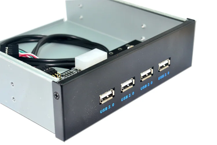 Передняя панель с 4 портами USB 2 0 5 25 дюйма адаптером питания концентратор Spilitter