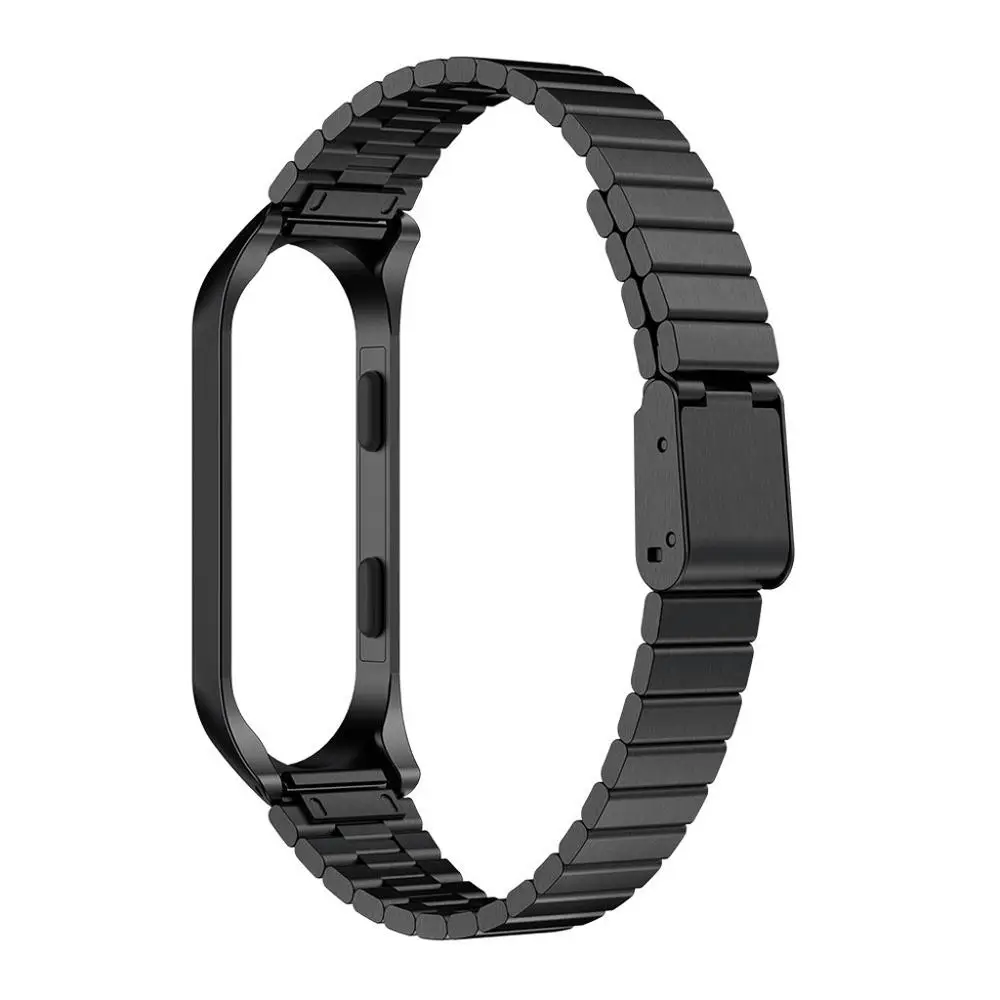 Браслет из нержавеющей стали для Xiaomi Mi Band 4 + металлический корпус Ультратонкий