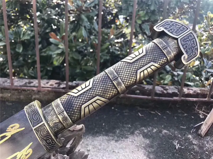 Уникальное китайское лезвие из высокоуглеродистой стали KungFu Jian 1090|Мечи| |