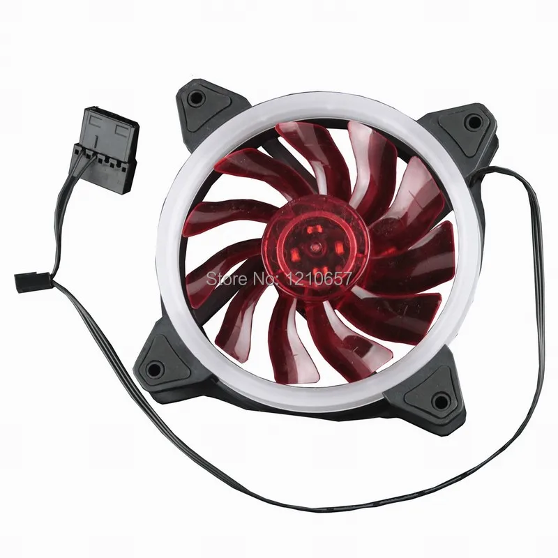 2 шт Eclipse красный светодиод 4Pin до 3Pin 120 мм x 25 12 см PC чехол для компьютера Вентилятор