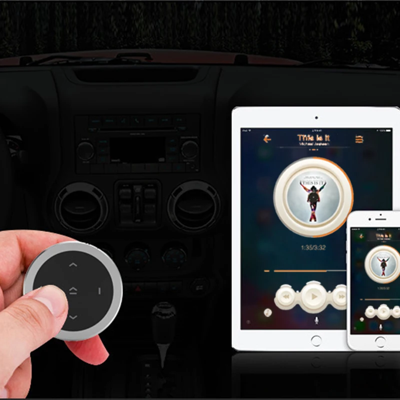 Беспроводной автомобильный Bluetooth-пульт дистанционного управления медиакнопка