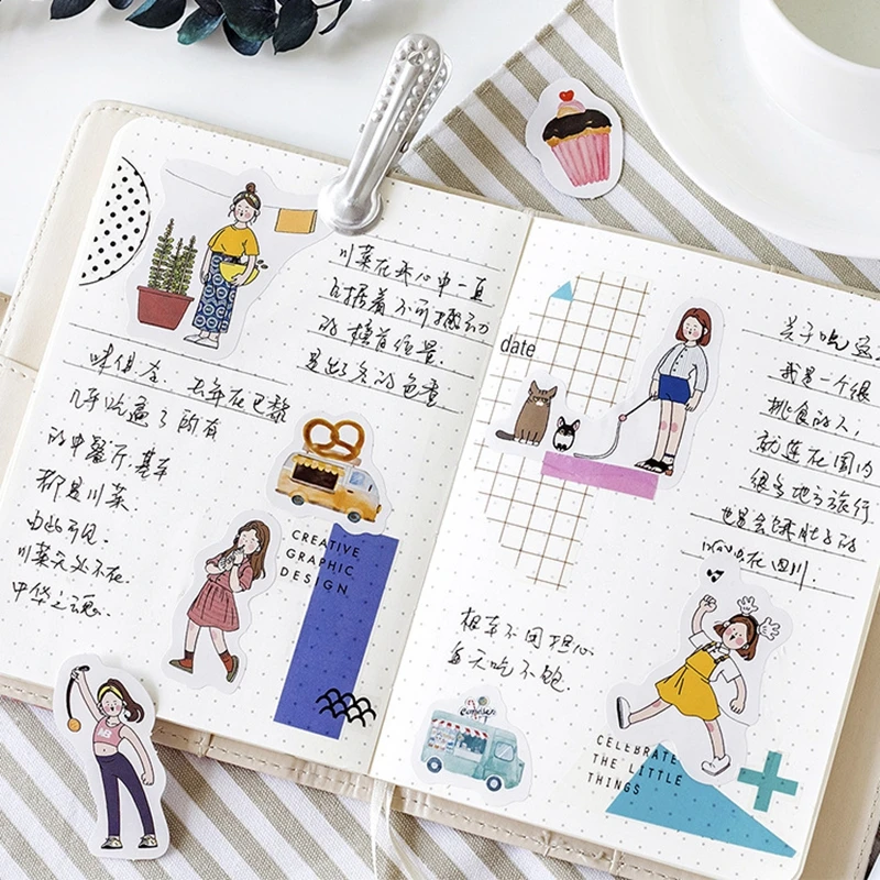 45 ⑤ упак. Kawaii японская декоративная наклейка для скрапбукинга детские игрушки