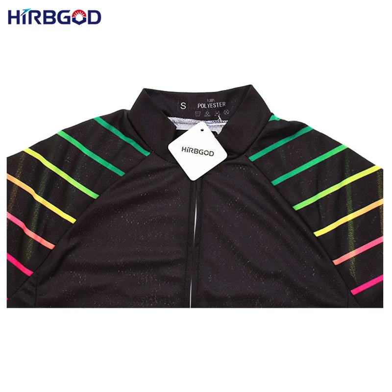 Мужская трикотажная одежда HIRBGOD флисовая велосипедная с длинным рукавом
