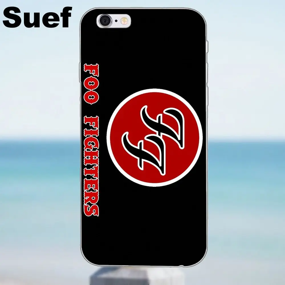 Suef TPU крутой лучший чехол для iPhone 4 4S 5 5S 5C SE 6 6S 7 8 Plus X Samsung Galaxy J1 J3 J5 J7 A3 A5 2016 2017 Foo Fighter |