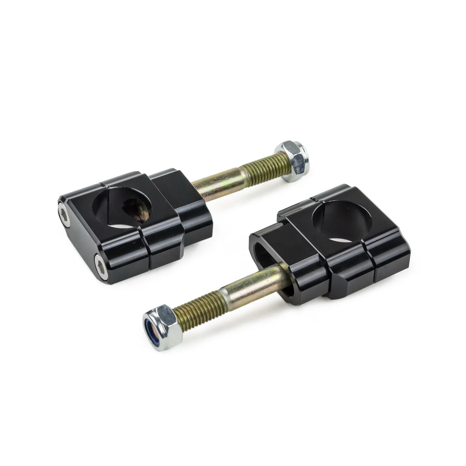 Черный 28 мм Riser Крепление зажим для Kawasaki KX 125 250 500 KX 250F KX 450F KDX 200 220R KLX450R KX F 250 450 для Suzuki RMZ250 - Цвет: Черный