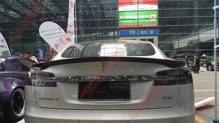 

Fit for Tesla MODEL S TP 60 60D 85 85D P85D 90D carbon fiber rear spoiler rear wing