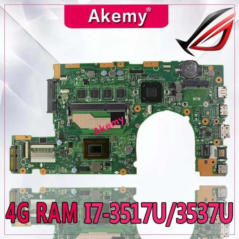 Akemy S400CA материнская плата для ноутбука For Asus S500CA S400C S500C S400 S500 тестовая
