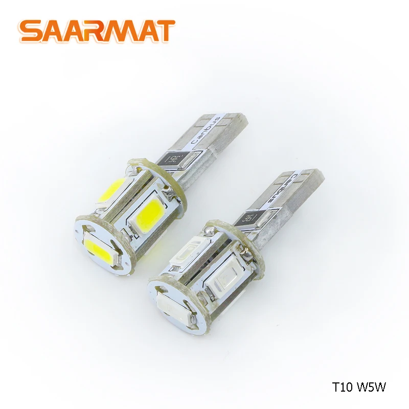 2x T10 лампа W5W светодиодные лампы для номерного знака 12 В VW POLO Tiguan Passat B5 B6 Golf4 Jetta Bora