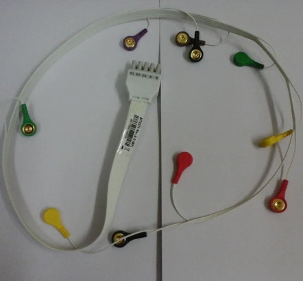 Совместимый Новый CONTEC TLC5000 Holter cable 10 проводов IEC/AHA Snap recorder ECG 10PIN |