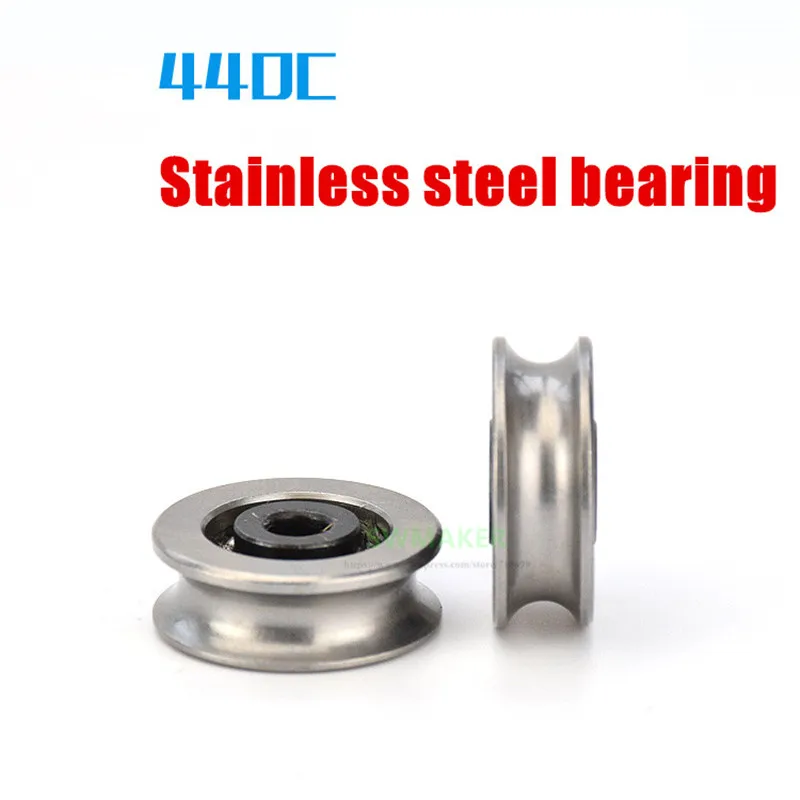 4*19.5*6.7mm U grooved bearing pulley 440C stainless steel rust proof lifting wheel metal wire 10pcs/lot | Обустройство дома