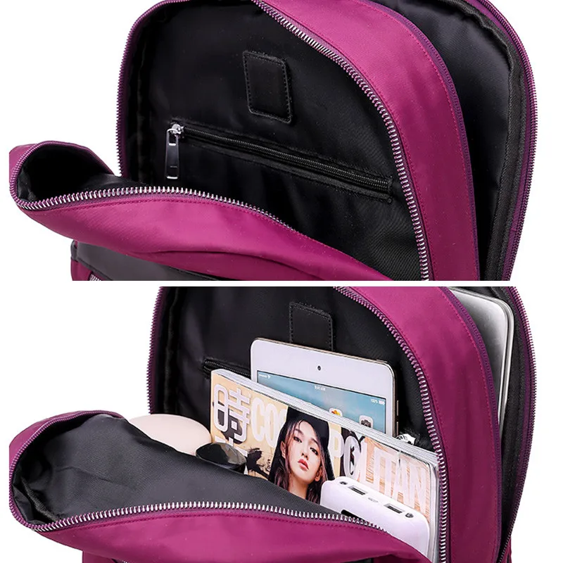Школьный рюкзак для девочек-подростков Mochila Feminina, женские рюкзаки, нейлоновый водонепроницаемый повседневный рюкзак для ноутбука, женский рюкзак