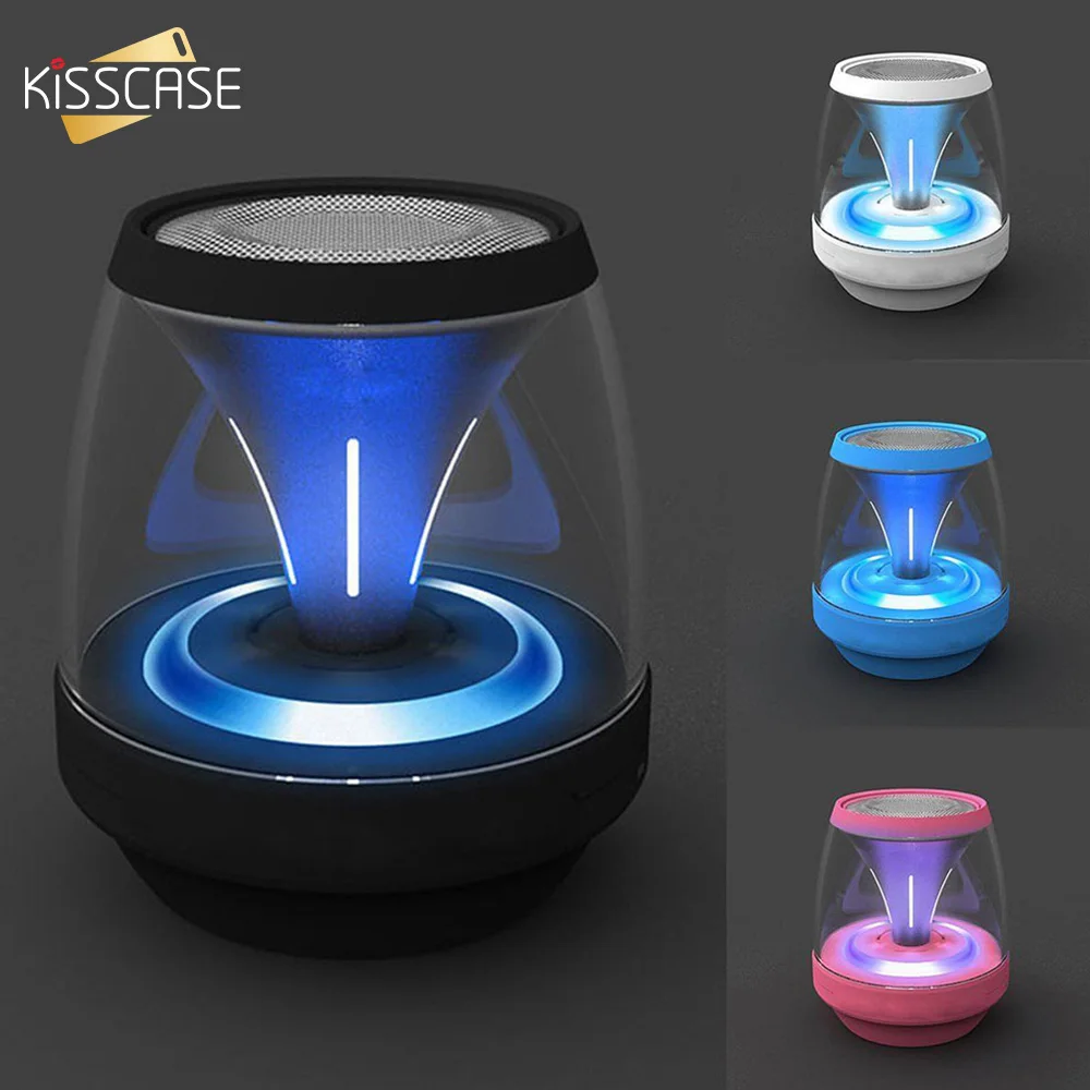 KISSCASE портативный мини Bluetooth LED Smart SpeakerUniversal для iPhone Samsung беспроводной