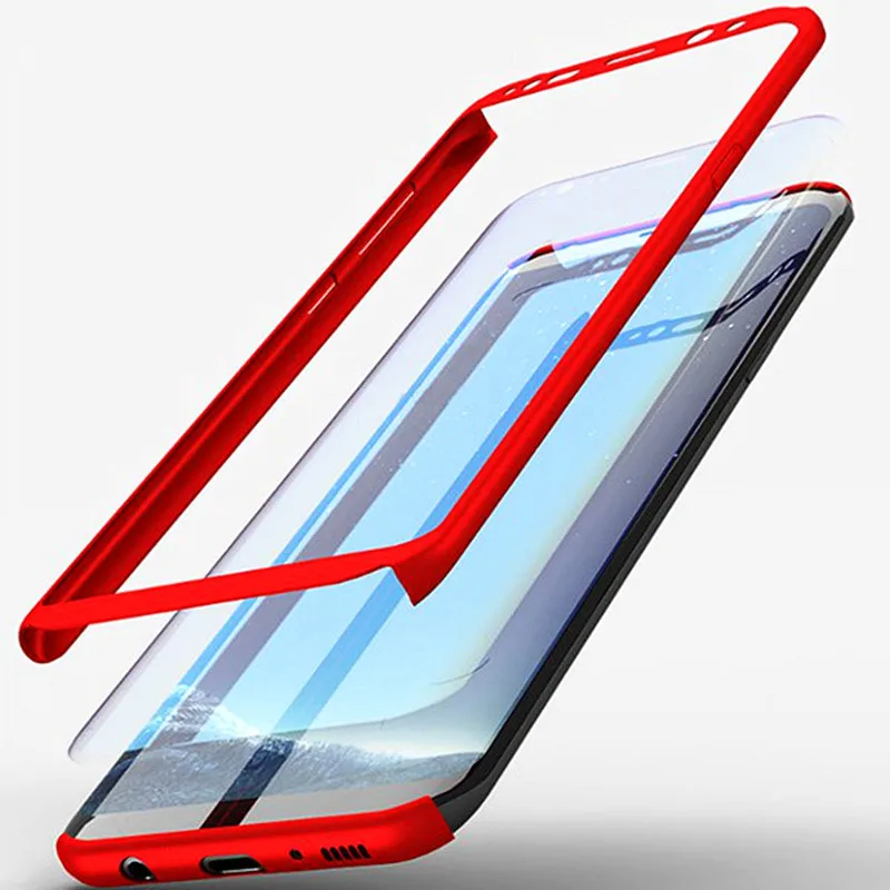 Роскошный 360 градусов Телефонные Чехлы для Samsung S7 Edge чехол S8 плюс противоударный
