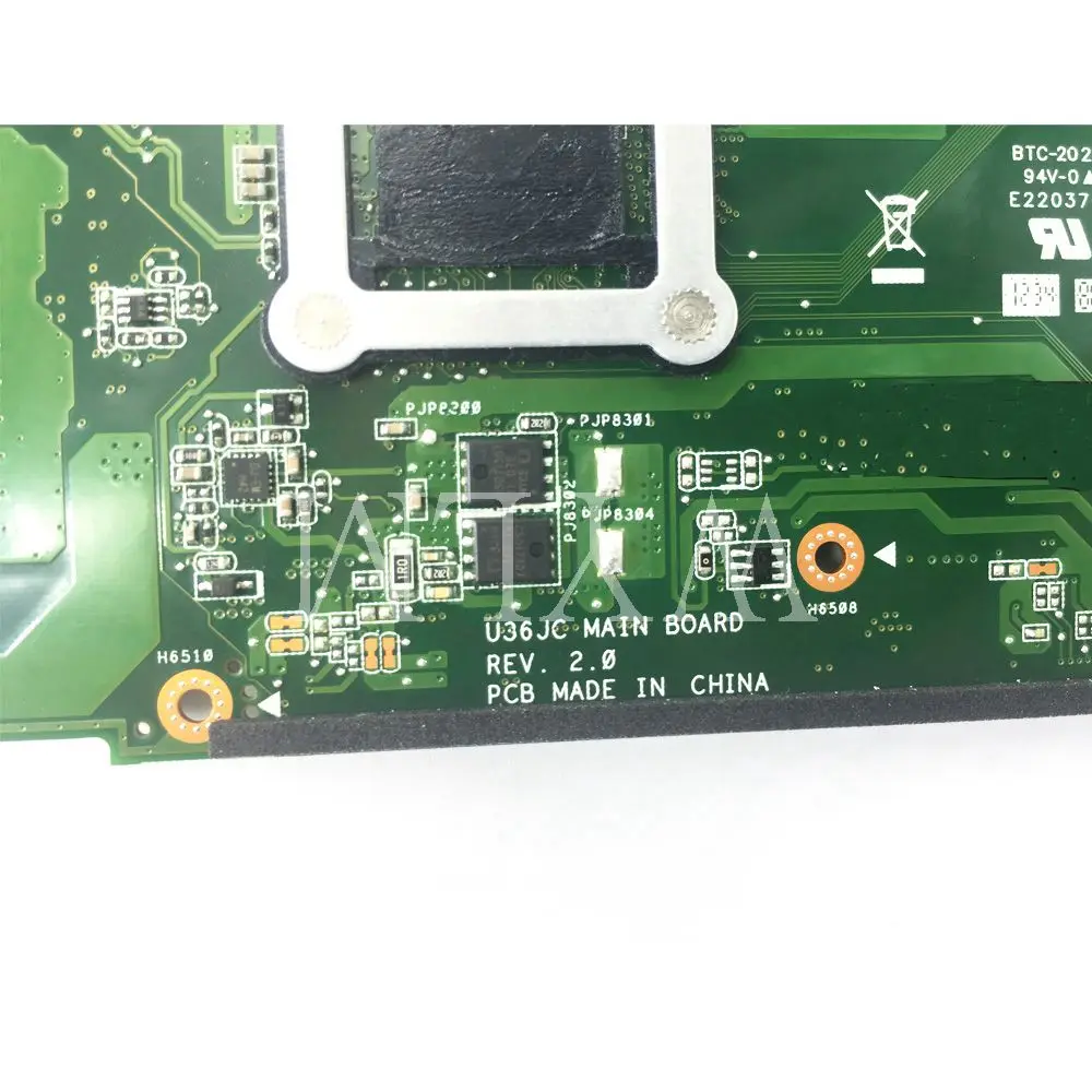 U36JC с i3 380M CPU GT310M 1 ГБ N11M GE2 S B1 материнская плата REV 2 0 для ASUS U36J ноутбука DDR3 100%