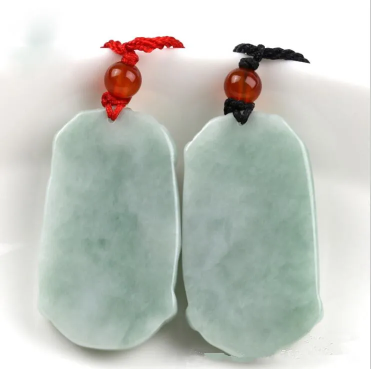 40*23*7mm Natural jadeite jade Dragon and Phoenix Yu pei love's Jade pendant necklace for women men | Украшения и аксессуары
