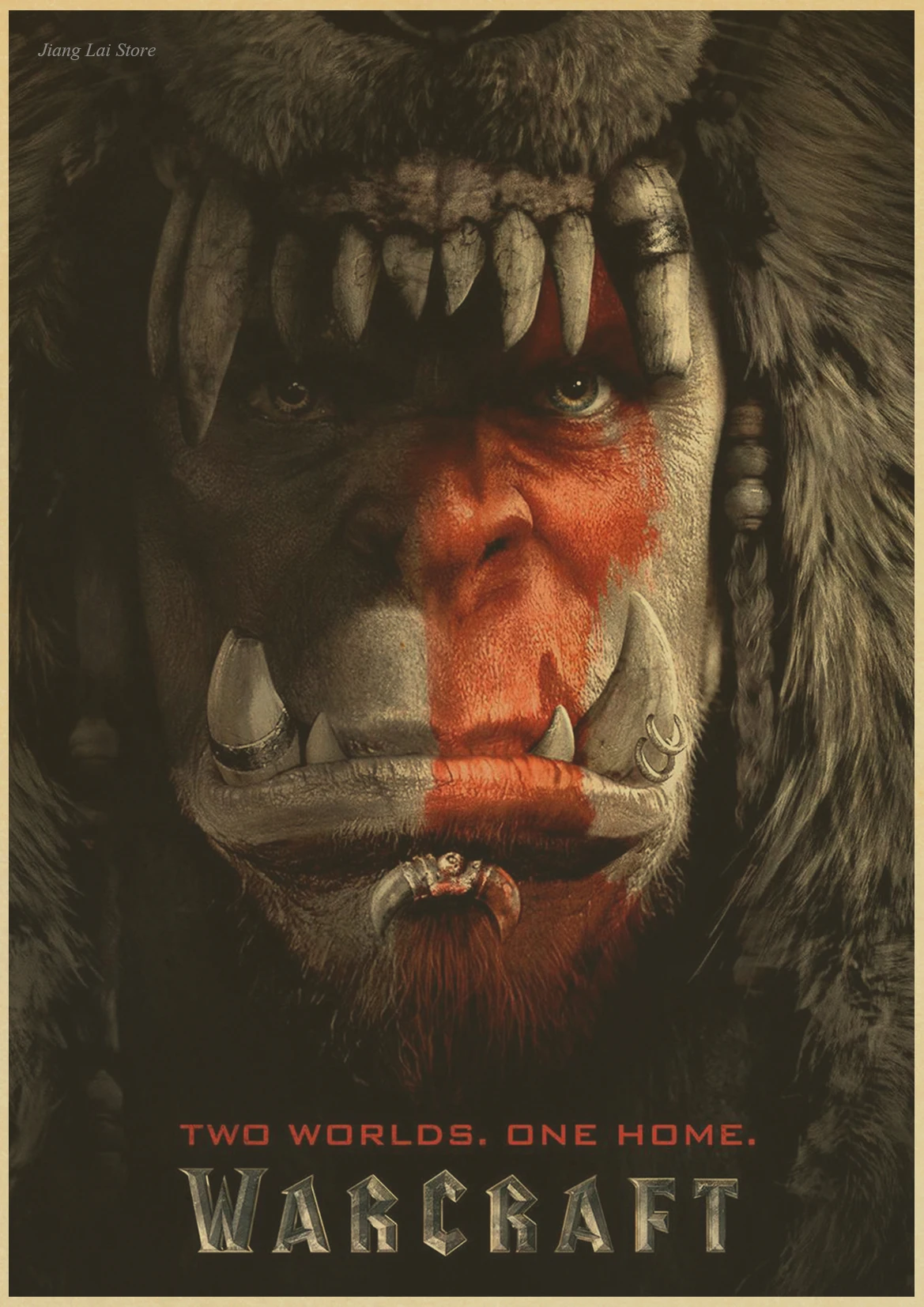 K172 WORLD OF WOW, крафт-бумага, Warcraft, фильм, античный плакат, Настенная бумага, художественные винтажные Плакаты для украшения дома, Классические наклейки - Цвет: K172