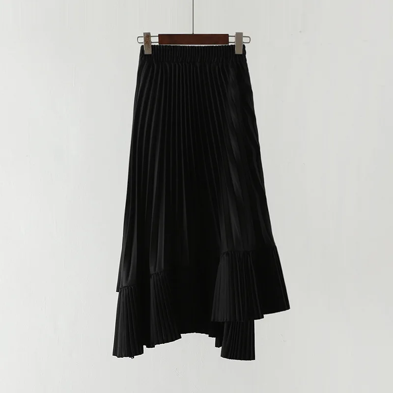 Новинка 2020 Женская юбка ассиметричные женские юбки из паутины и осени женская